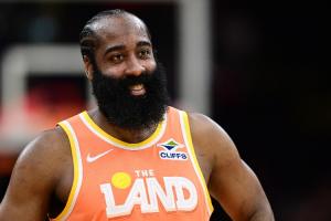 哈登加盟骑士后数据：场均21.2分5.2板7.8助3.2三分 球队14胜4负