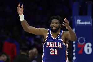 你才是蜂王？恩比德生涯对阵黄蜂21胜1负 场均30分 命中率57%