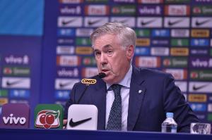 安切洛蒂谈3-1克罗地亚：巴西走在正确的道路上，我不焦虑很安心