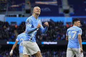 同期领先5大联赛所有球员！哈兰德曼城首秀以来12次上演帽子戏法