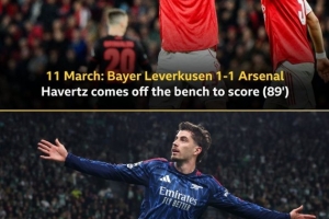 绝平勒沃库森+绝杀葡体，哈弗茨连续2轮欧冠客场替补打进关键球