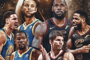 梦回18年总决赛！美媒晒图：詹姆斯+艾顿+肯纳德VSKD+申京+阿门