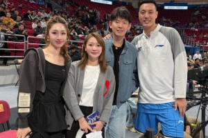 梦幻联动！翟晓川晒照：欢迎刘雨辰和黄雅琼来观看比赛 常来啊