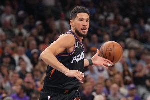 中投VS三分！太阳首节三分球4中0 开拓者17中6