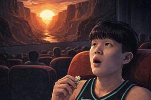 AI作画：黄蜂毒刺无效只能腹吐冰锥灭火 小杨观影《夕阳西下》