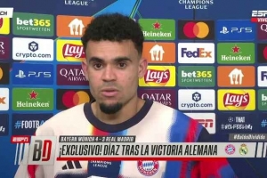 迪亚斯:这可能是我最重要的进球,接下来目标是欧冠决赛