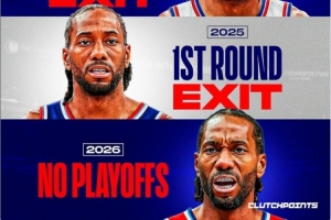 上次进次轮已是5年前!快船此前连续3年首轮出局 今年没进季后赛