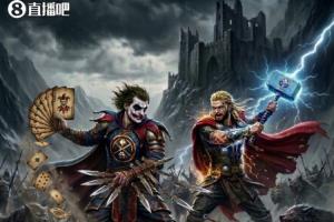 AI绘图：小丑皇扑克牌飞刀奇出震慑狼群 穆雷手持雷电锋芒毕露